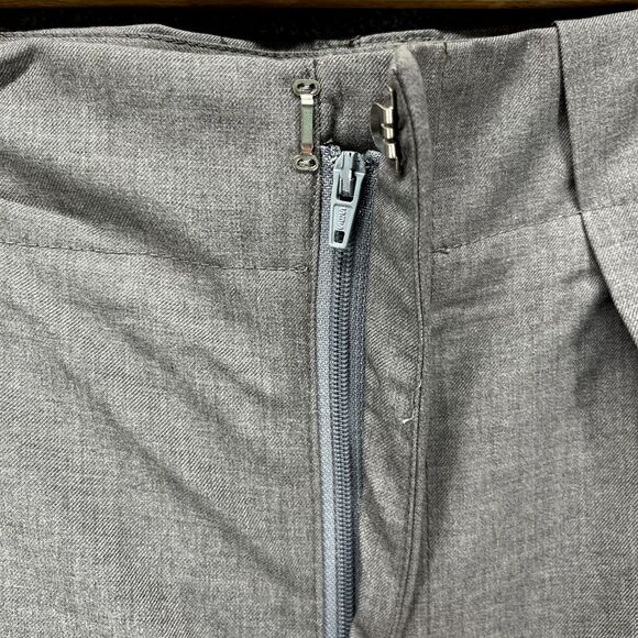 Commense Oversized Trousers Medium Gray High Waist Pleated Front Wide Leg - Picture 8 of 16